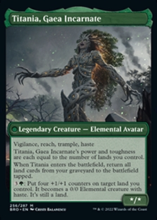 Titania, Voice of Gaea // Titania, Gaea Incarnate The Brothers' War